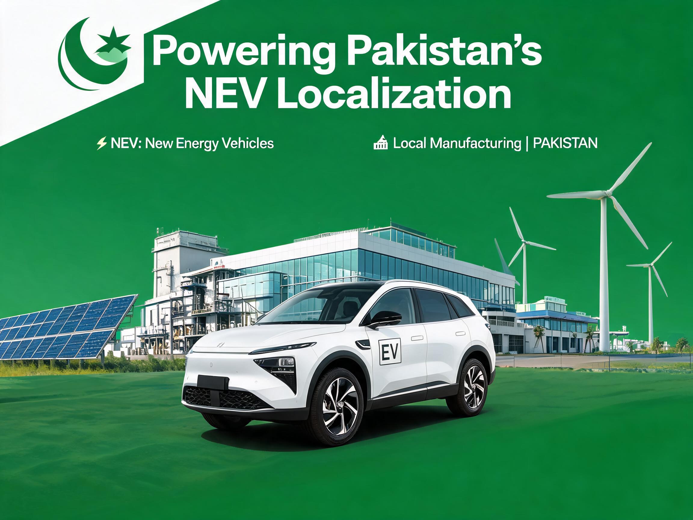 پاکستان کی نیو انرجی وہیکل لوکلائزیشن کو طاقت دینا
